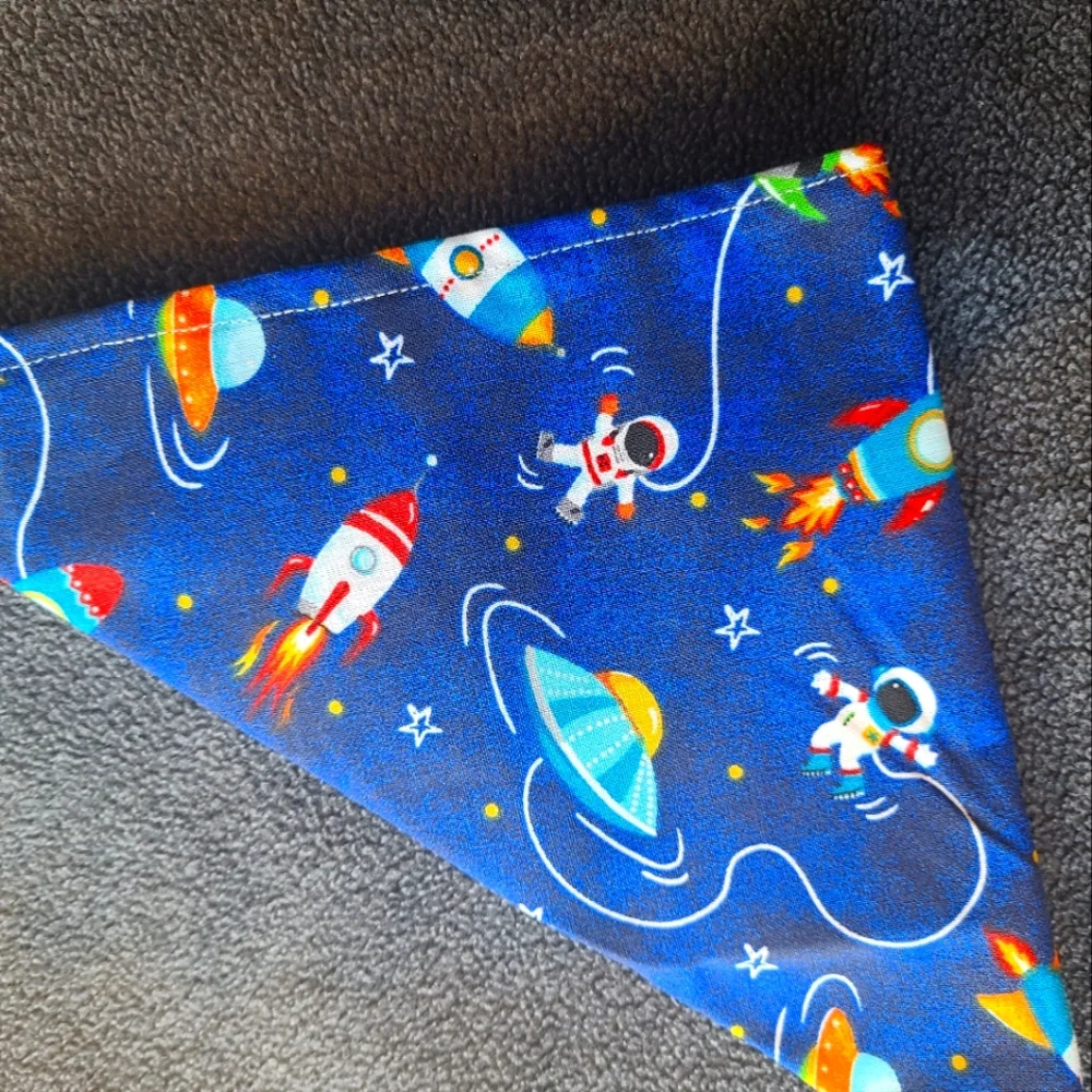 Large tie on dog bandana